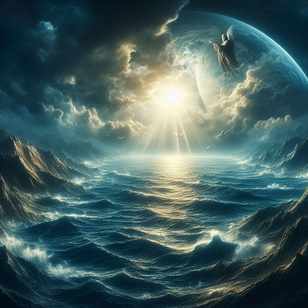Ark.au Illustrated Bible - Genesis 1:3 - God said, 