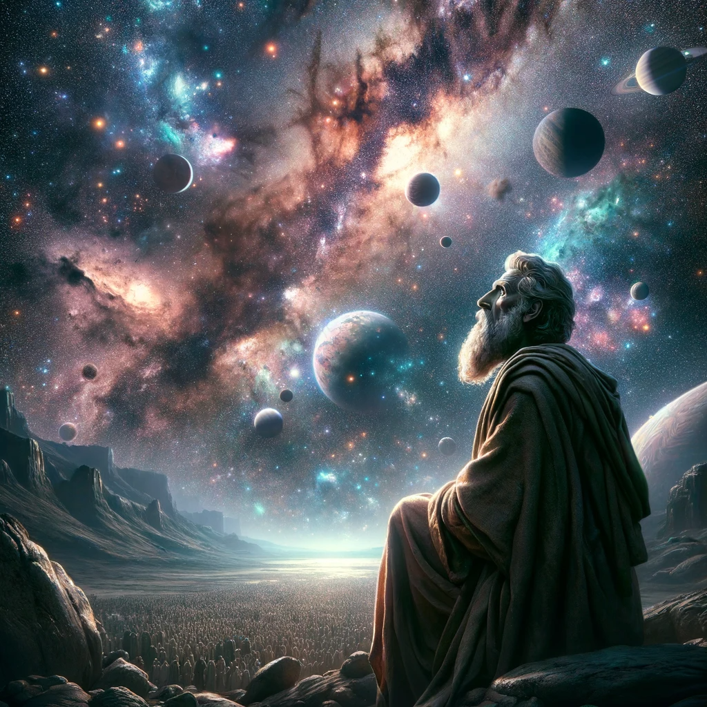 Ark.au Illustrated Bible - Genesis 15:5 - Yahweh brought him outside, and said, 