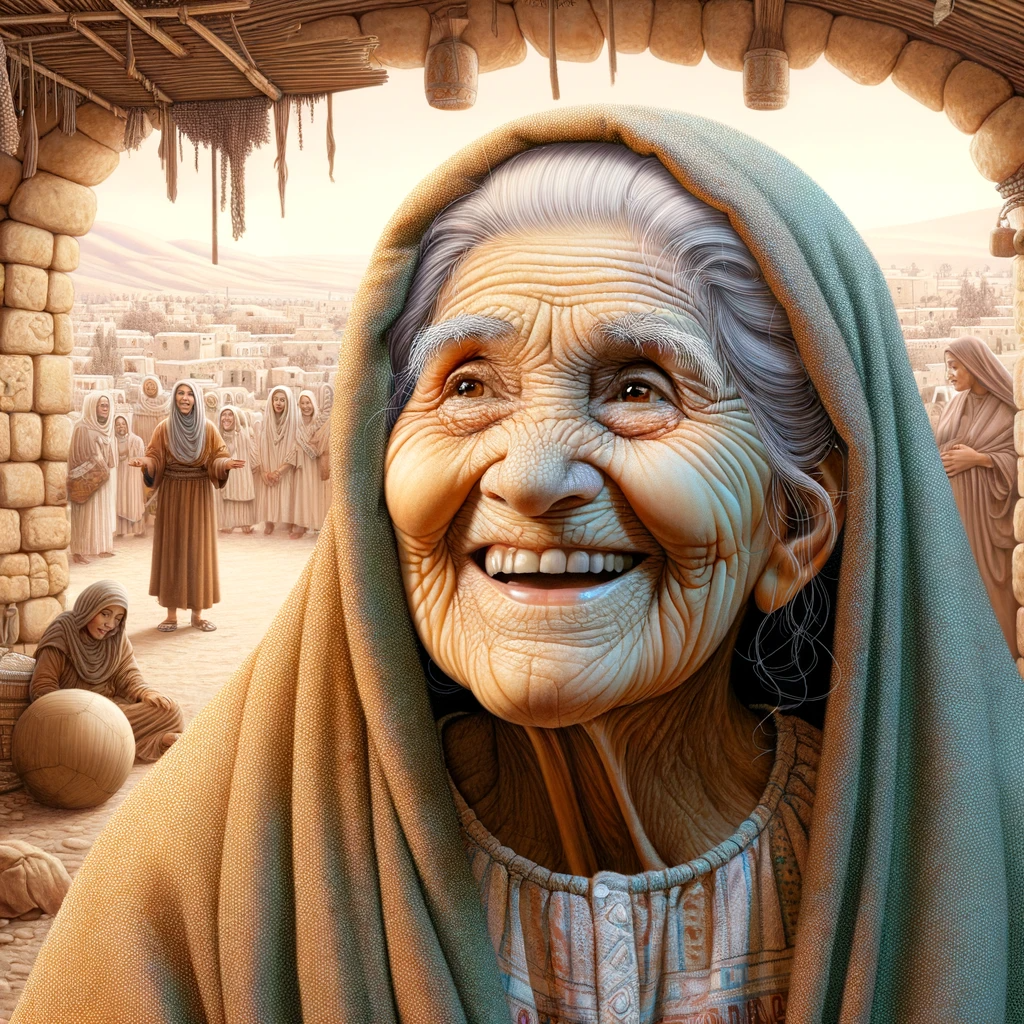 Ark.au Illustrated Bible - Genesis 18:12 - Sarah laughed within herself, saying, 