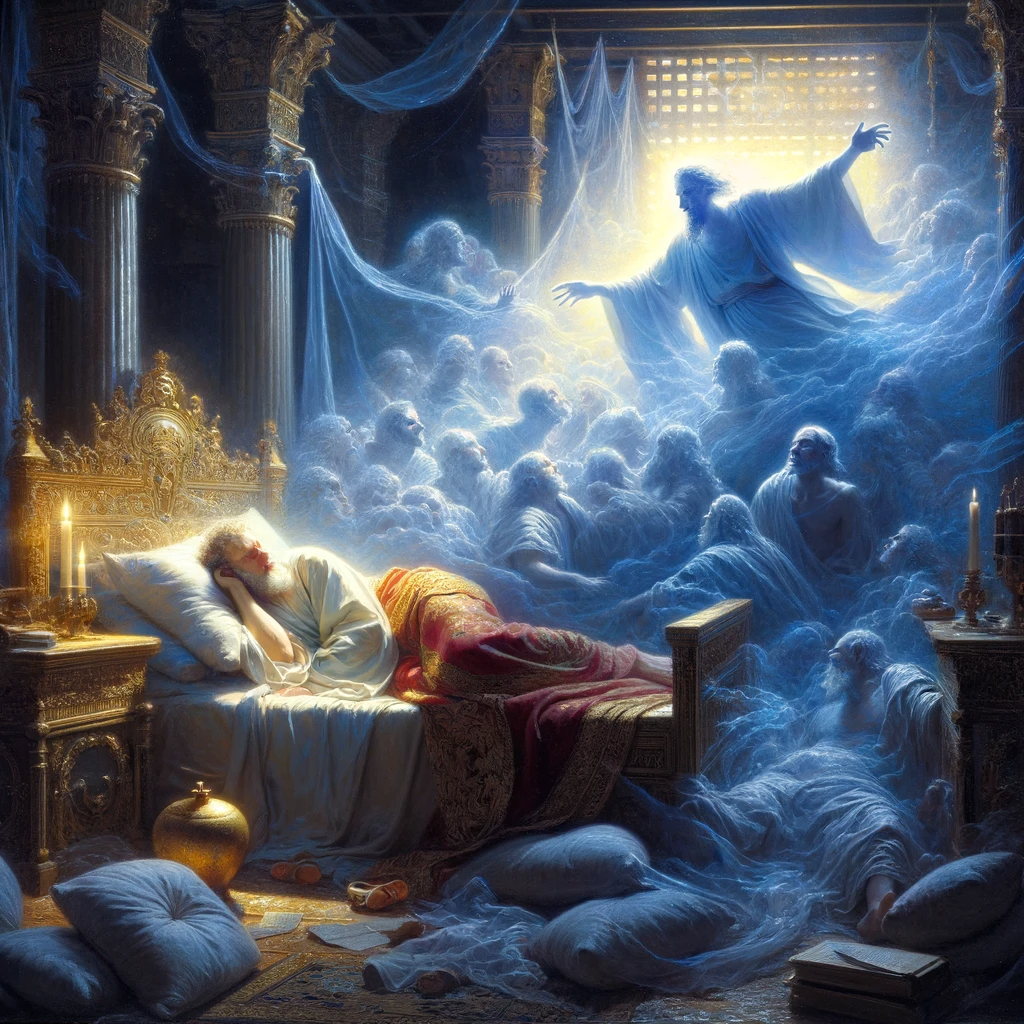 Ark.au Illustrated Bible - Genesis 20:3 - But God came to Abimelech in a dream in the night, and said to him, Truly you are a dead man because of the woman whom you have taken; for she is a man's wife.