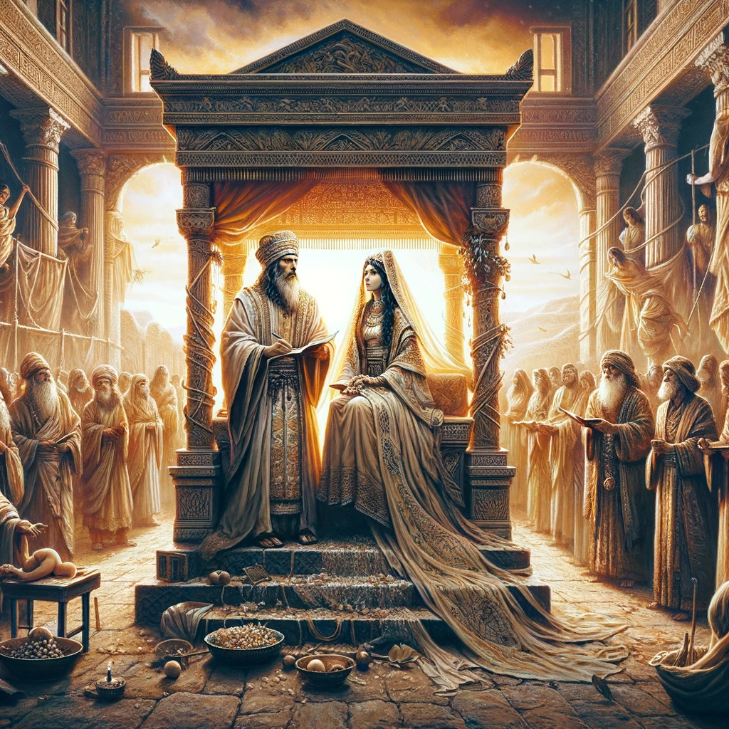 Ark.au Illustrated Bible - 1 Kings 11:2 - of the nations concerning which Yahweh said to the children of Israel, You shall not go among them, neither shall they come among you; for surely they will turn away your heart after their gods: Solomon joined to these in love.