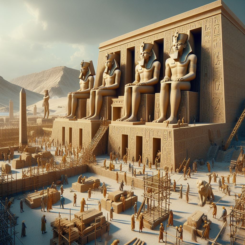 Ark.au Illustrated Bible - Exodus 1:11 - And they set over them service-masters to oppress them with their burdens. And they built store-cities for Pharaoh, Pithom and Rameses.