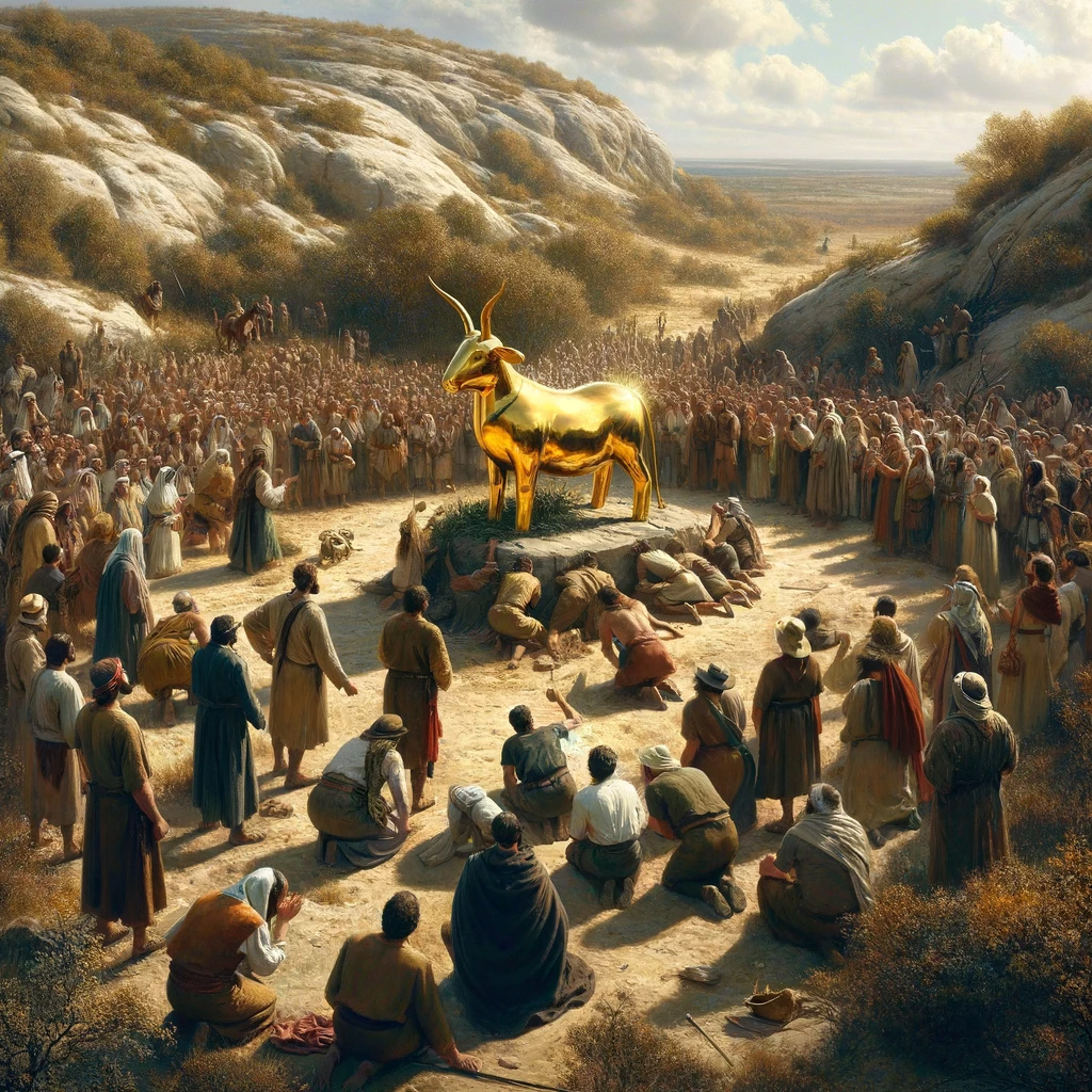 Ark.au Illustrated Bible - Exodus 32:4
