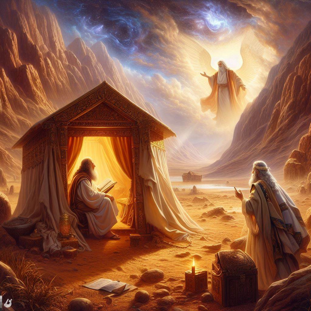 Ark.au Illustrated Bible - Leviticus 1:1 - Yahweh called to Moses, and spoke to him out of the Tent of Meeting, saying,