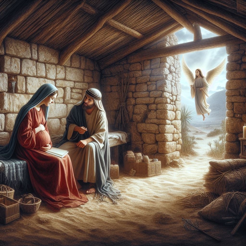 Ark.au Illustrated Bible - Matthew 1:20 - But when he thought about these things, behold, an angel of the Lord appeared to him in a dream, saying, 