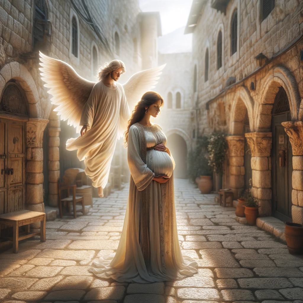 Ark.au Illustrated Bible - Luke 1:26 - Now in the sixth month, the angel Gabriel was sent from God to a city of Galilee, named Nazareth,