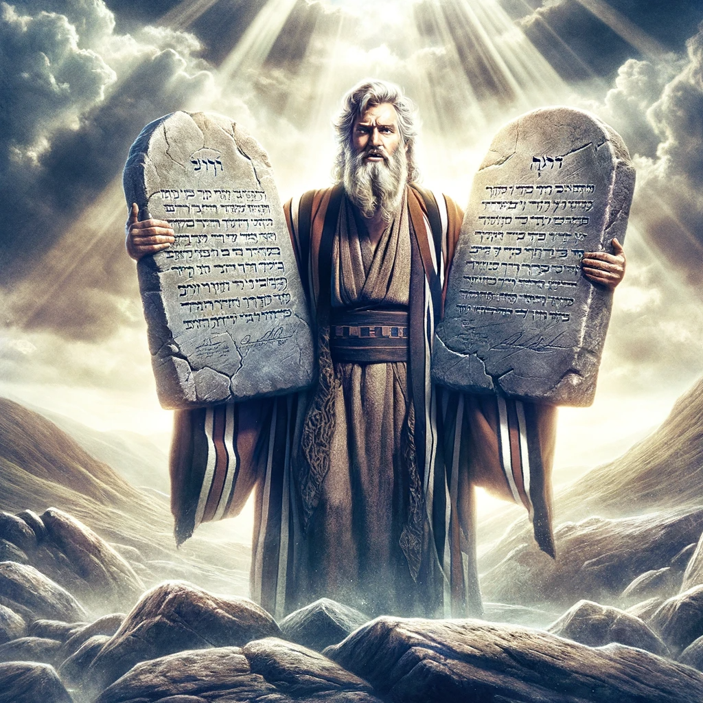 Ark.au Illustrated Bible - Deuteronomy 5:5 - (I stood between Yahweh and you at that time, to show you the word of Yahweh: for you were afraid because of the fire, and didn't go up onto the mountain;) saying,