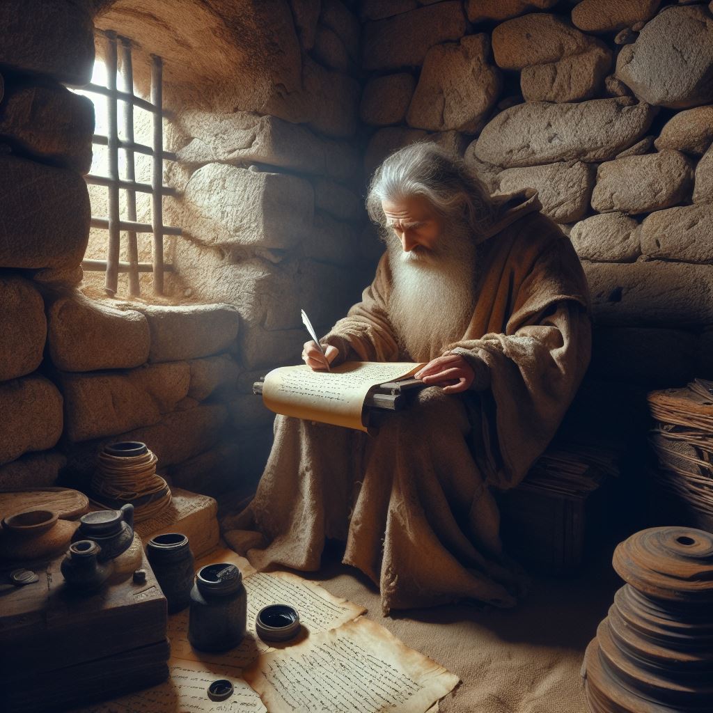 Ark.au Illustrated Bible - Revelation 1:3 - Blessed is he who reads and those who hear the words of the prophecy, and keep the things that are written in it, for the time is at hand.