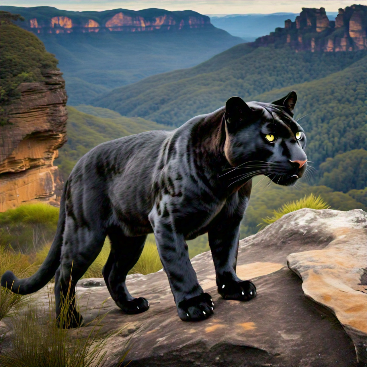Blue Mountains Panther - Panthera caerulea - Ark.au