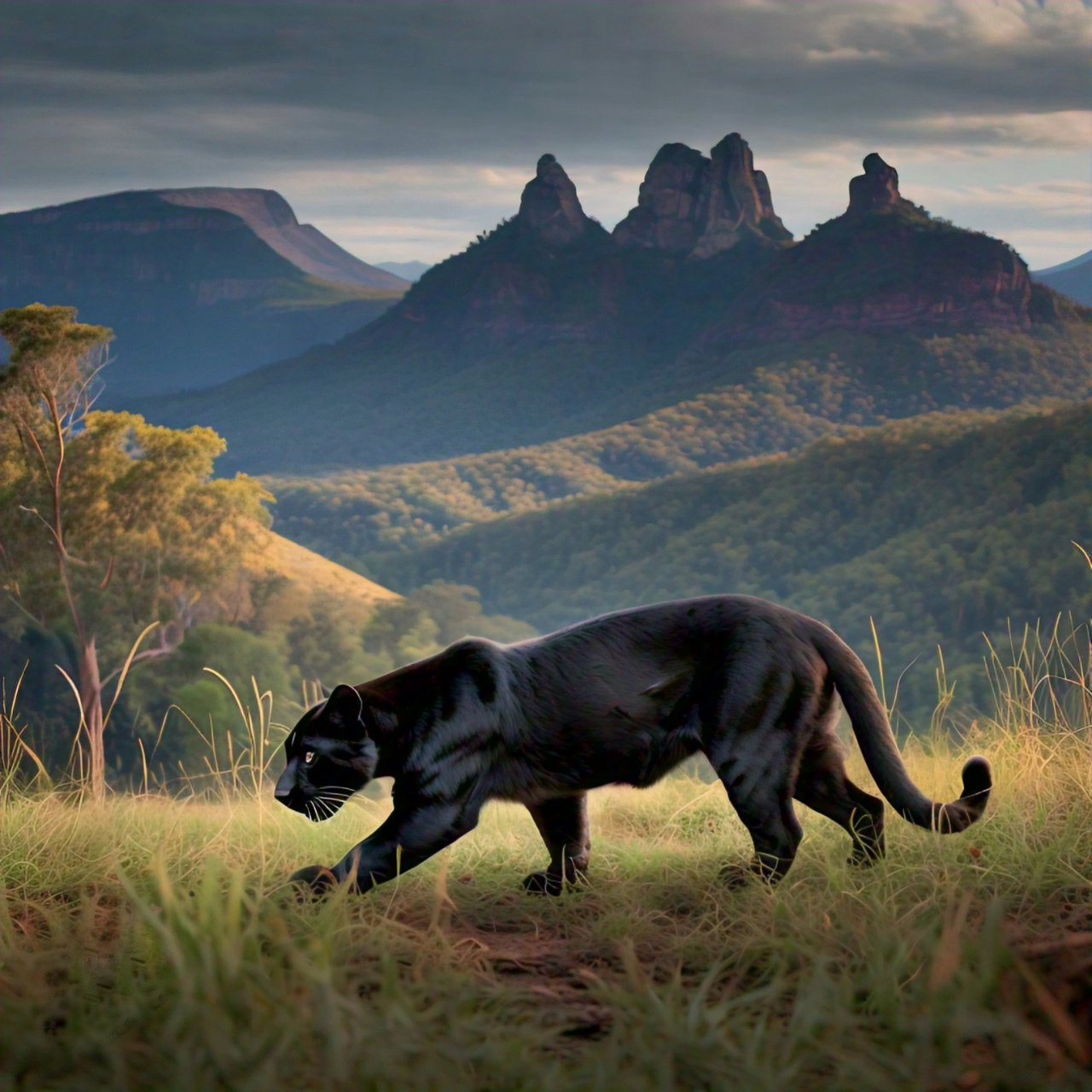 Blue Mountains Panther - Panthera caerulea - Ark.au